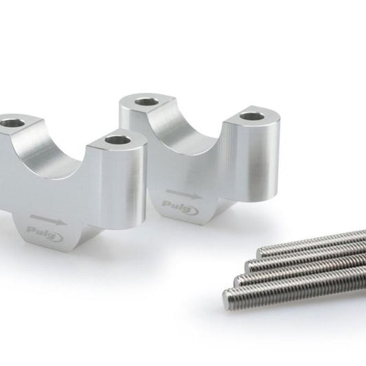 Stuurverhogers 30mm zilver Puig BMW R1200GS / R1250GS / Adventure
