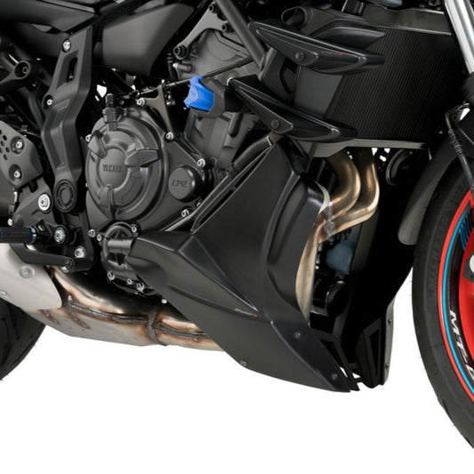Motorspoiler S-line Puig mat zwart Yamaha MT-07 '21-