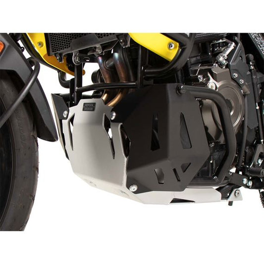 Carterplaat zwart/zilver aluminium Hepco&Becker Suzuki V-Strom 800 DE '23-