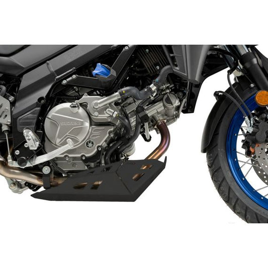 Carterplaat zwart aluminium Puig Suzuki DL650 V-Strom / XT  '21-