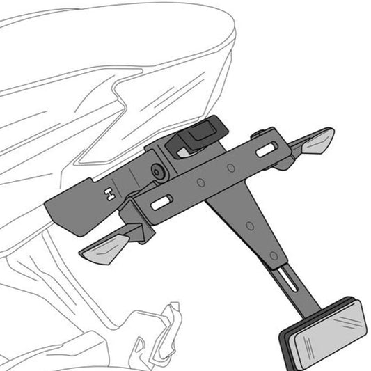 Kentekenplaathouder Puig Kawasaki Z H2 / SE '20-