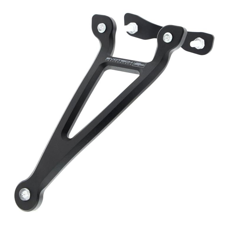 Uitlaatsteun zwart met afwerkplaatje Evotech Performance Yamaha MT-03 '16-21