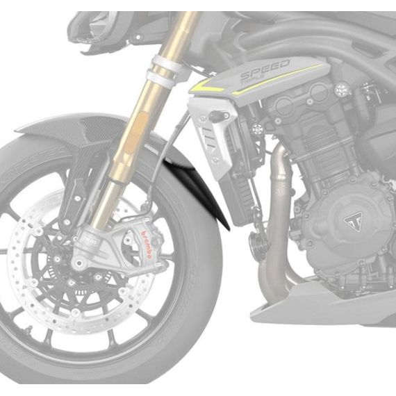 Voorspatbord verlenger Puig zwart Triumph Speed Triple RS '21-