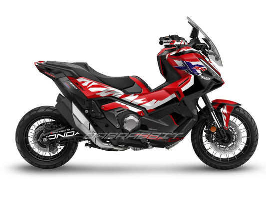 X-ADV 750 (2025) Full Graphic Kit β Flame Black Red Edition (FB-R)