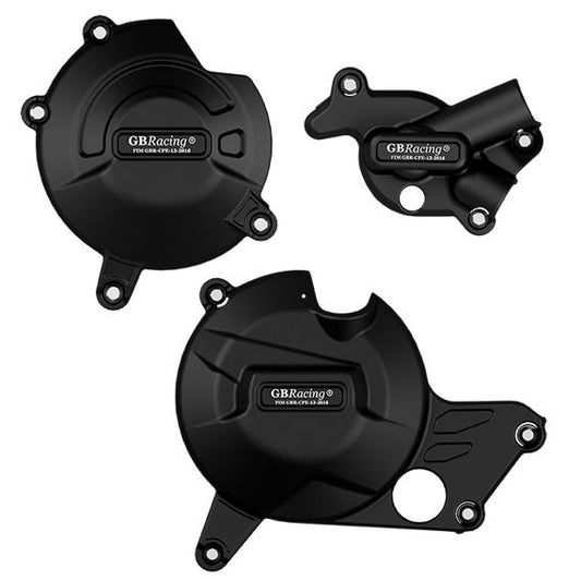 GB-Racing engine cover set Suzuki SV650 '16- / DL650 '17- (koppeling, dynamo en waterpomp)