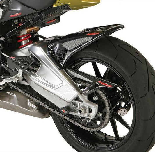 Achterspatbord sport-line carbon met goud gaas BMW S1000RR 2010- UVK