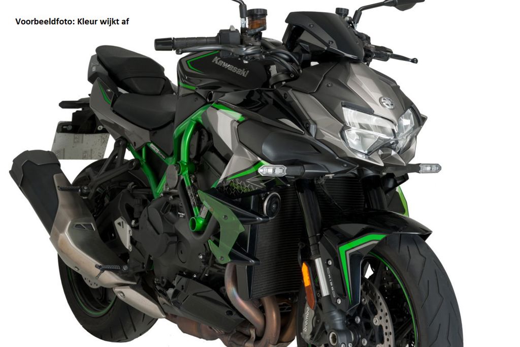 Side Spoiler Downforce Naked van Puig voor de Kawasaki Z H2 '22- -zwart