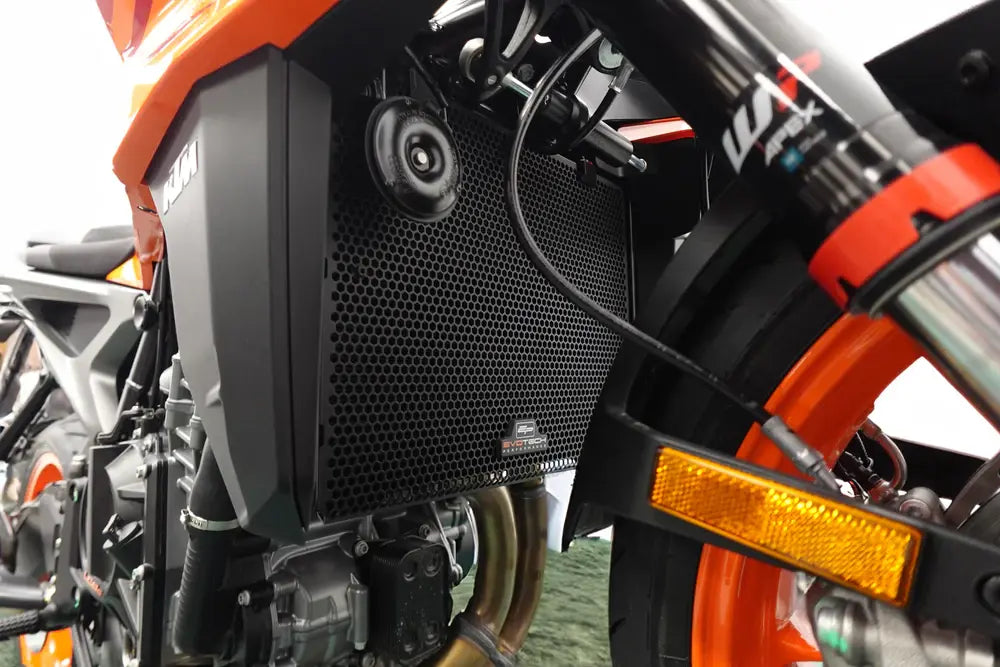 Radiatorcover zwart Evotech Performance KTM 990 Duke '24-