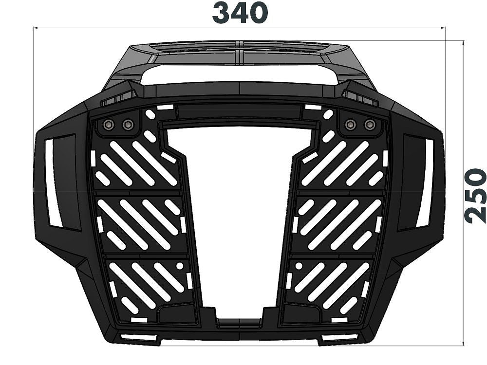 Topdrager Alurack zwart Hepco&Becker KTM 390 Adventure '20-