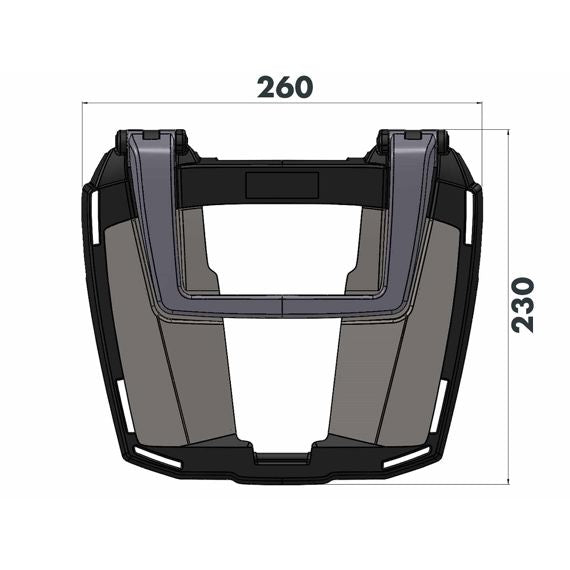 Topdrager zwart Easyrack Hepco&Becker Suzuki GSX-S1000GT '22-