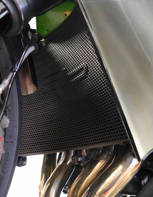 Radiatorcover zwart Evotech Performance Kawasaki Ninja H2 SX '18-