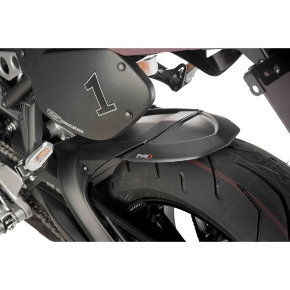Achterspatbord verlenger mat zwart voor het originele spatbord Triumph Trident 660 '21-