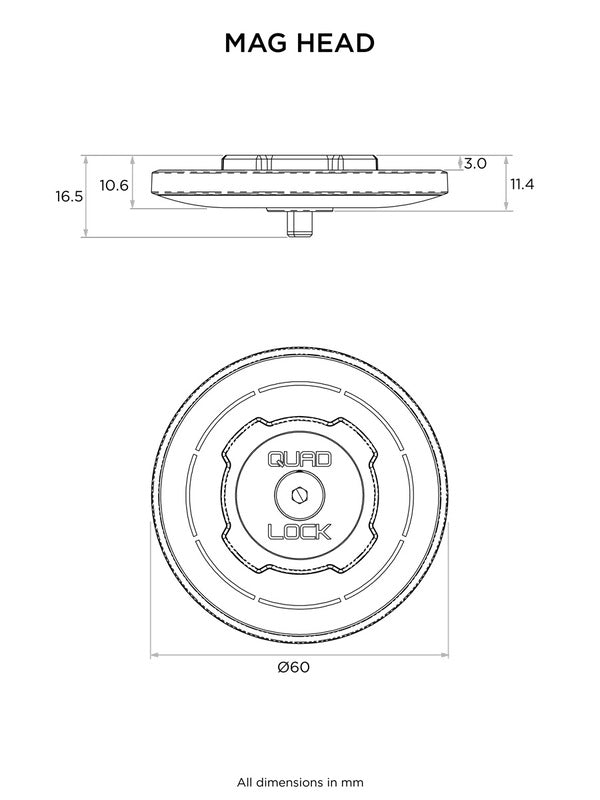 QUAD LOCK MAG Standard Head