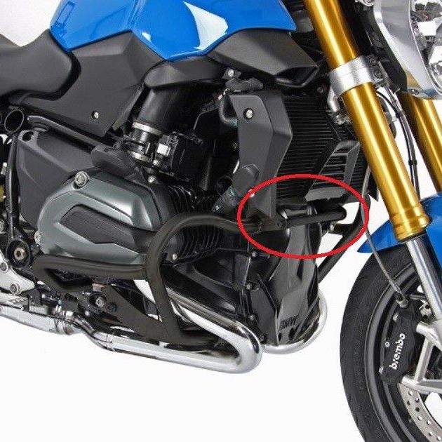 Valbeugel zwart verbindingsbeugel Hepco&Becker BMW R1200RS '15-/ R1200R '15-/ R1200GS LC '13-