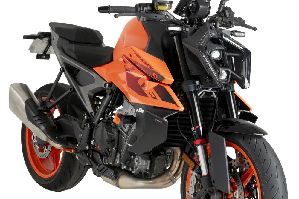 Side Spoiler Downforce Naked van Puig voor de KTM 990 Duke '24- carbon look