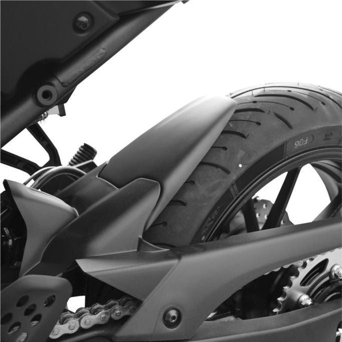 Achterspatbord verlenger mat zwart voor het originele spatbord Yamaha MT-07 '13-'17 / XSR700 '16-'21