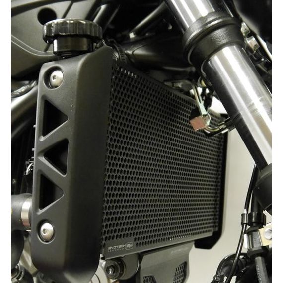 Radiatorcover zwart Evotech Performance Suzuki SV650 '16-