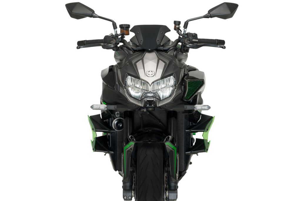 Side Spoiler Downforce Naked van Puig voor de Kawasaki Z H2 '22- -zwart
