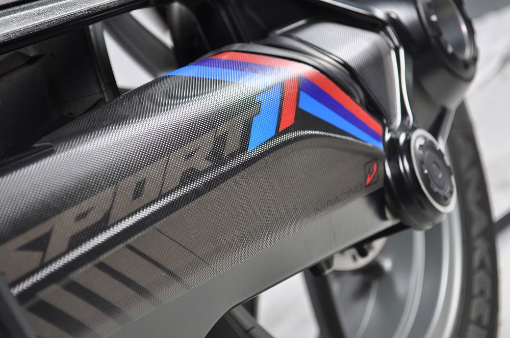 Cardan protection sticker Uniracing BMW R1200GS / Adventure -'13 sport zwart