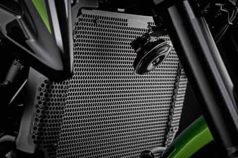 Radiator cover zwart Evotech Performance Kawasaki Z900 '17-