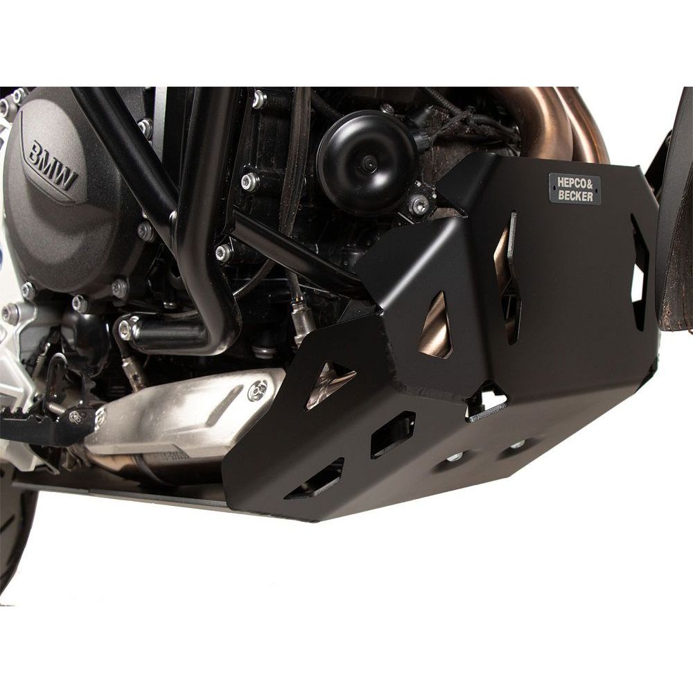 Carterplaat zwart aluminium Hepco&Becker BMW F800GS '24-