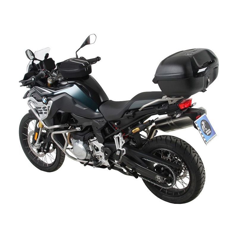 Topdrager zwart Alurack Hepco&Becker BMW F800GS '24- (voor op orig. RVS rek)