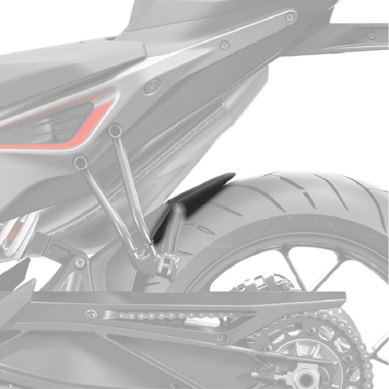 Achterspatbord verlenger mat zwart voor originele spatbord KTM 790 / 890 Duke