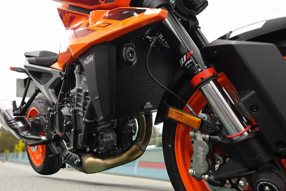 Radiatorcover zwart Evotech Performance KTM 990 Duke '24-