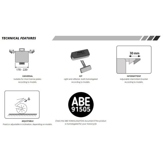 Kentekenplaathouder zwart Puig Suzuki GSX-8S '23-