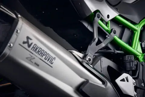 Uitlaatsteun met afdekplaatje zwart Evotech Performance Kawasaki Z H2 '20-