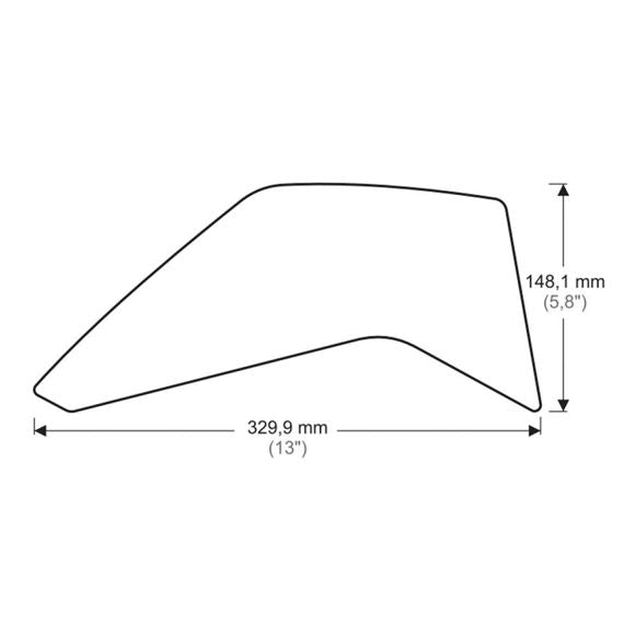 Tank protector/grip stickers zwart Puig Honda CRF1000L ’16-