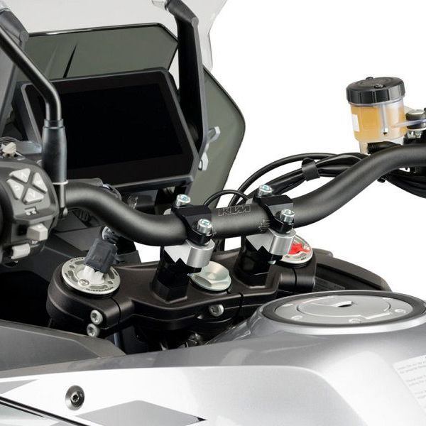 Stuurverhogers 30mm zilver Puig BMW R1200GS / R1250GS / Adventure