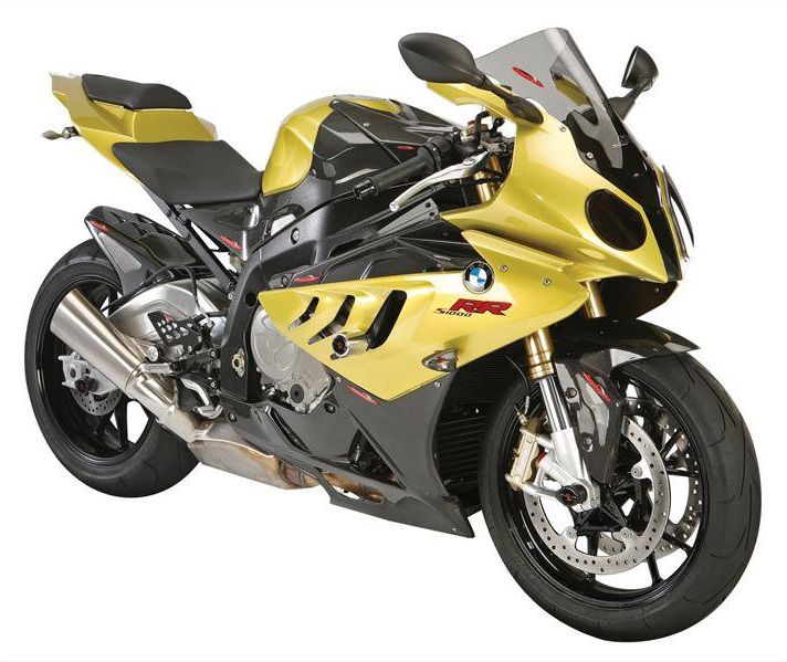 Achterspatbord sport-line carbon met goud gaas BMW S1000RR 2010- UVK