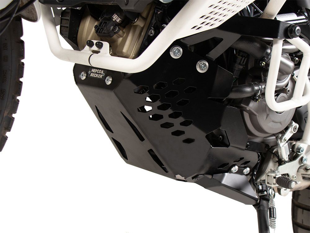 Carterplaat aluminium zwart Hepco&Becker Ducati Desert X '22-