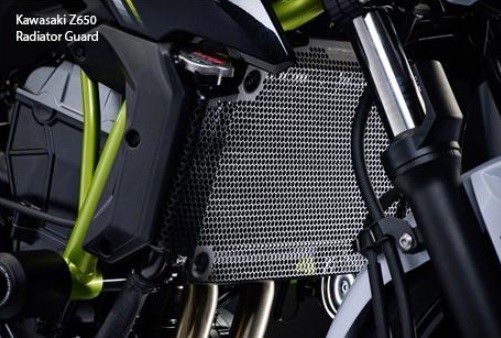 Radiatorcover zwart Evotech Performance Kawasaki Z650 '17-