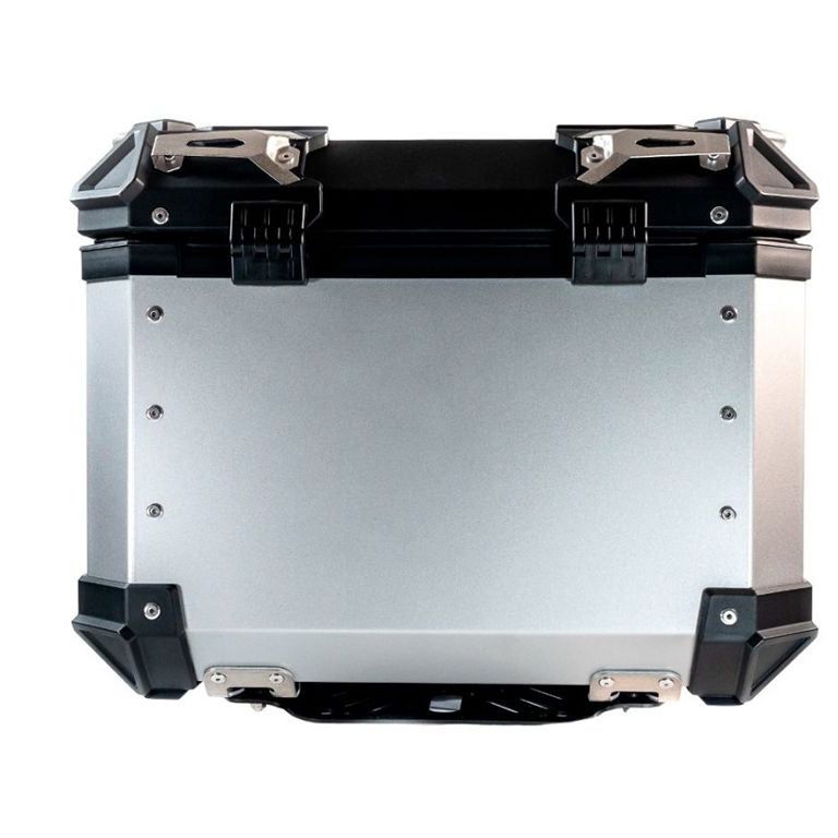 Topkoffer ALPI-TECH 45L zilver met universele bevestigingsplaat