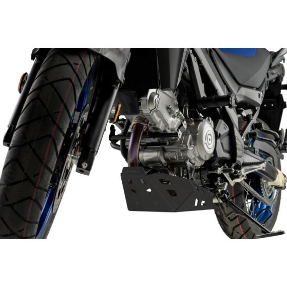 Carterplaat zwart aluminium Puig Suzuki DL650 V-Strom / XT '21-