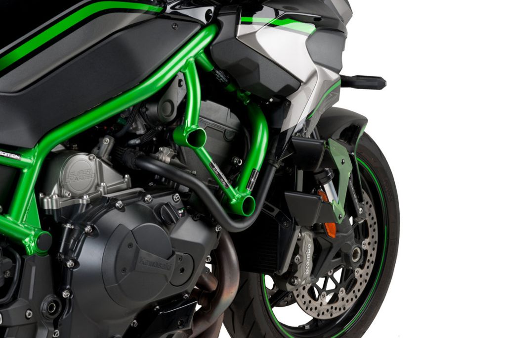 Side Spoiler Downforce Naked van Puig voor de Kawasaki Z H2 '22- -zwart