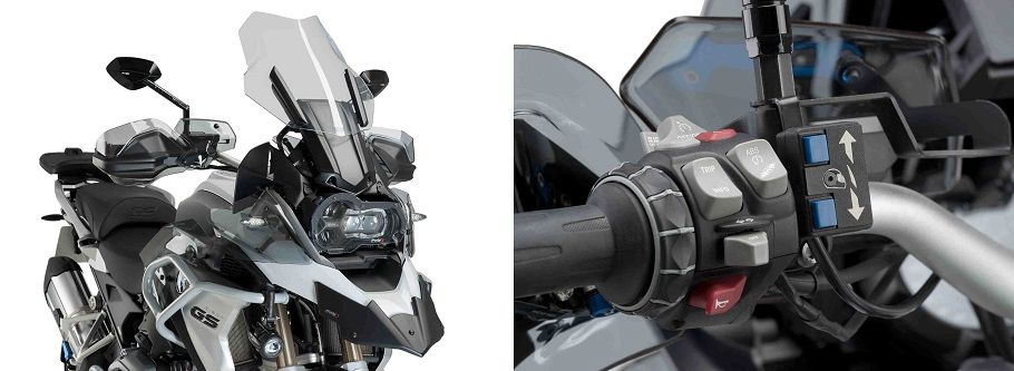 Elektrische ruitverstelling Puig voor diverse BMW R1200/R1250GS modellen
