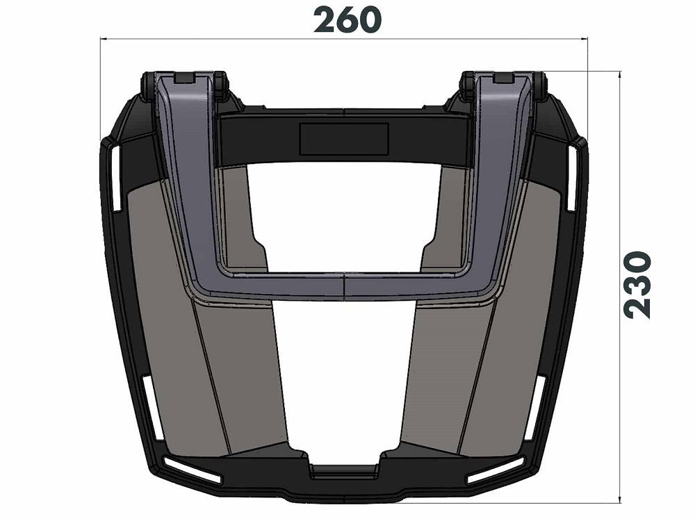 Topdrager zwart Easyrack Hepco&Becker BMW R1300GS '23-