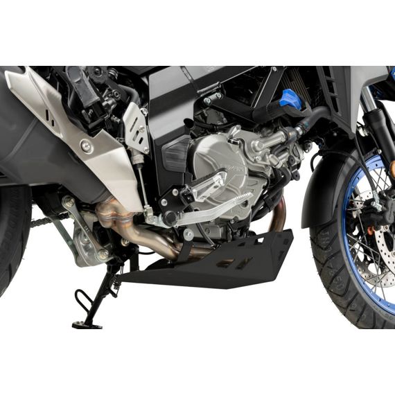 Carterplaat zwart aluminium Puig Suzuki DL650 V-Strom / XT '21-
