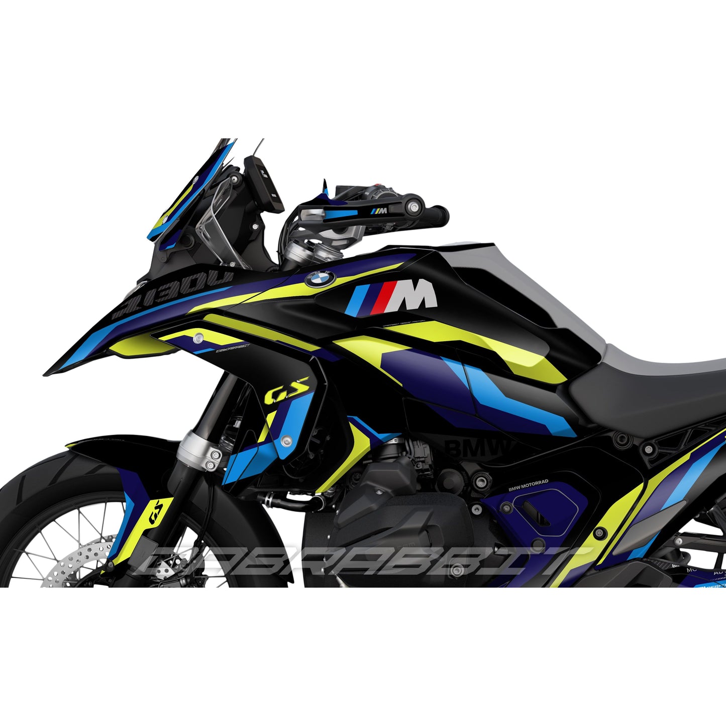 BMW R1300GS M stickerset pack blue