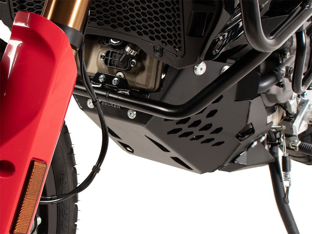 Carterplaat aluminium zwart Hepco&Becker Ducati Desert X '22-