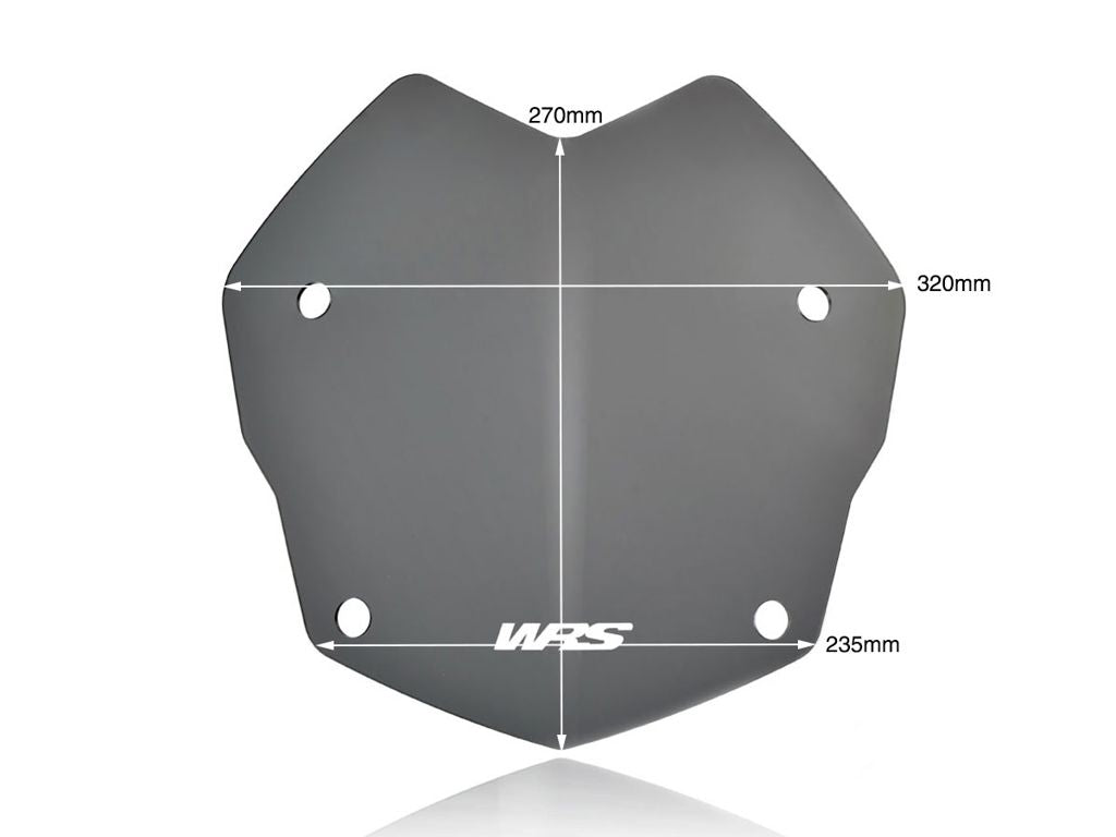Vervangingsruit model rally WRS BMW R1200GS '13-17 / R1250GS '18- donker getint