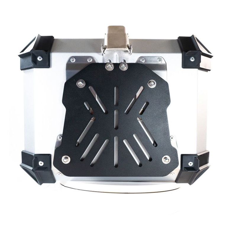 Topkoffer ALPI-TECH 26L zilver met universele bevestigingsplaat