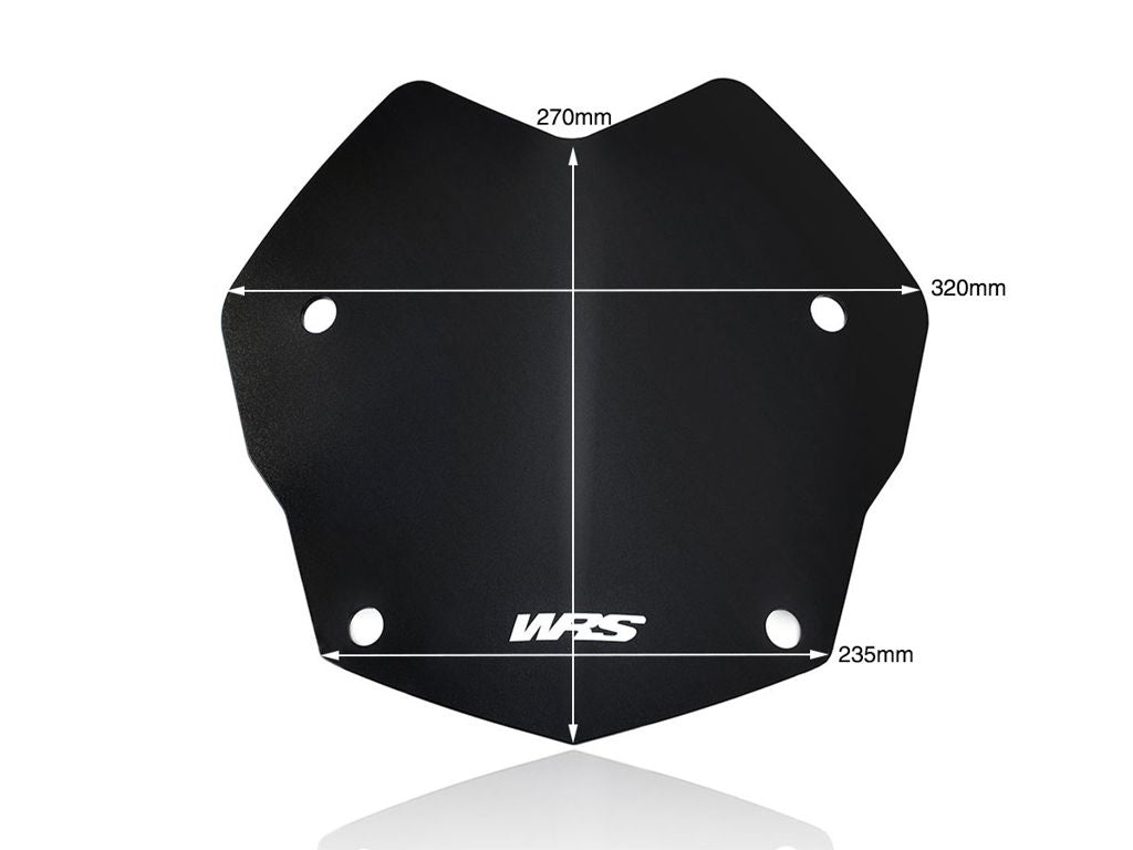 Vervangingsruit model rally WRS BMW R1200GS '13-17 / R1250GS '18-23 mat zwart