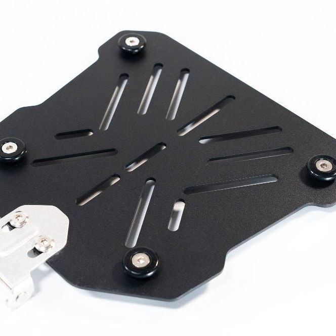 Topkoffer ALPI-TECH 55L zilver met universele bevestigingsplaat