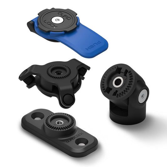 QUAD LOCK 360 Scooter bevestigingsset - Basis/Adapter/Hoofd + Trillingsdemper