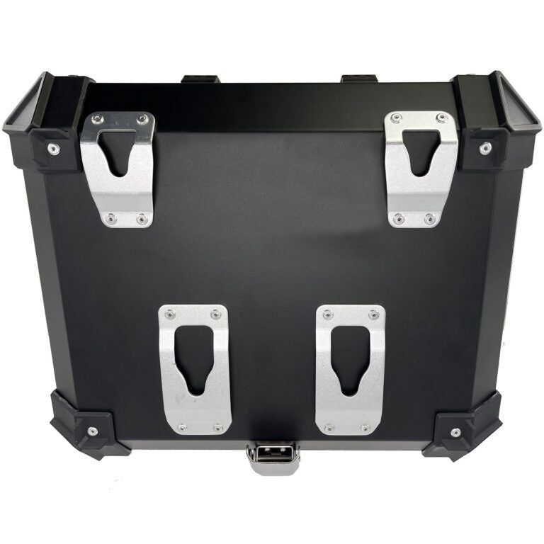Topkoffer ALPI-TECH 55L zilver met universele bevestigingsplaat