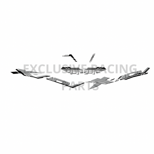 Stickerset Honda X-ADV 750 2025 β Zilver/Zwart Edition